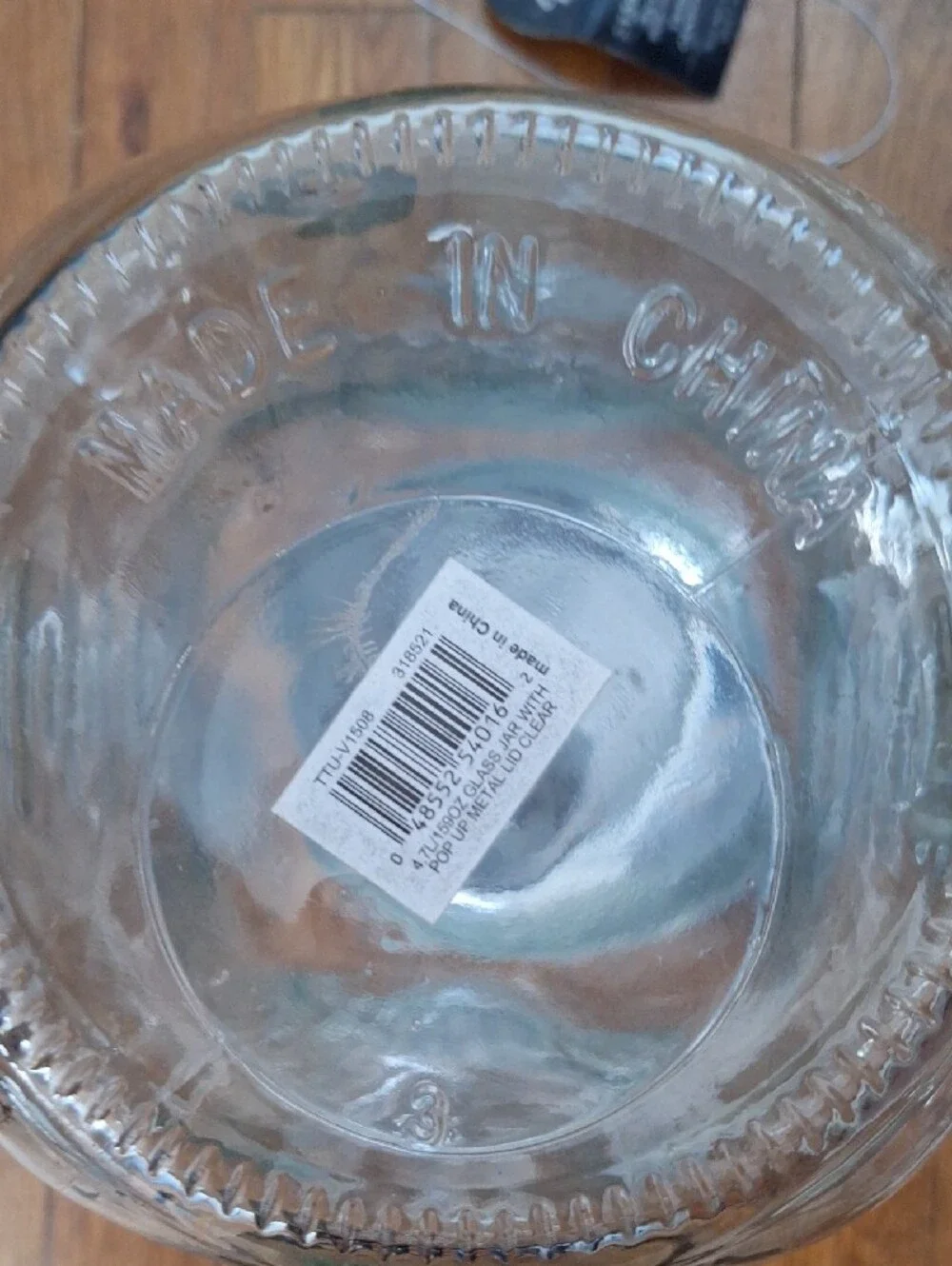 Mason Clear Glass Storage Jar with Silver Metal Lid